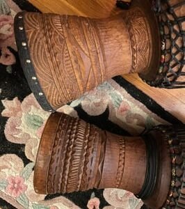 Beautifully Hand Carved GREAT sounding djembe